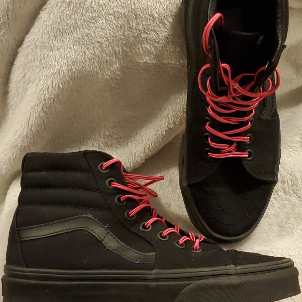 All Black Hitop Vans Sk8 NWOT